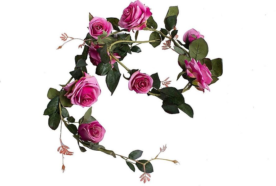 Kunstblume Rosengirlande Dijon Rose, Botanic-Haus, Höhe 10 cm günstig online kaufen