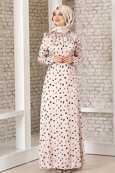 fashionshowcase Satinkleid Abendleid gemustert Hijab Mode günstig online kaufen