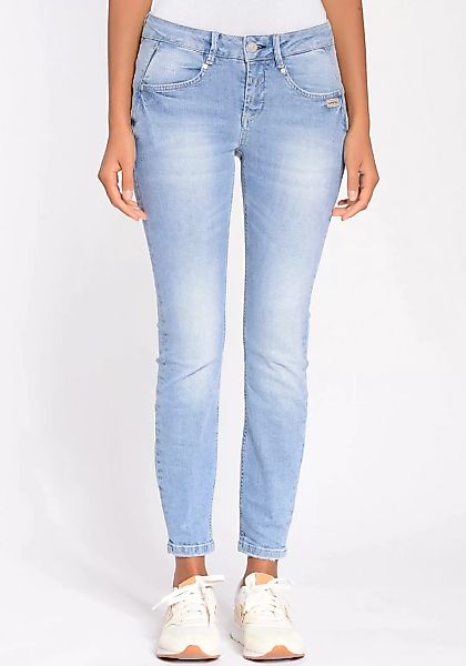 GANG Skinny-fit-Jeans 94NELE X-CROPPED mit seitlichen Dreieckseinsätzen für günstig online kaufen