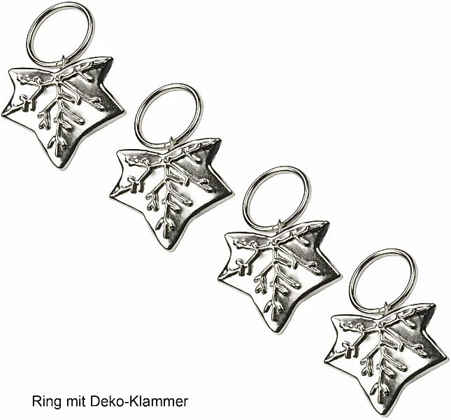 Liedeco Gardinenring "Blatt" für Gardinenstangen Ø 16 mm günstig online kaufen