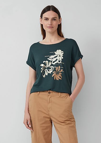 s.Oliver Shirttop T-Shirt aus Viskosemix im günstig online kaufen