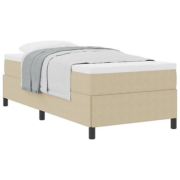 vidaXL Bett Bettgestell Hellgrün Grau 100x200 cm Cord-Stoff (1-tlg) günstig online kaufen