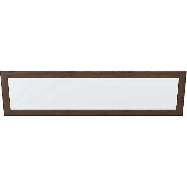 Eglo LED-Deckenleuchte Piglionasso 124,5 cm x 34,5 cm Dunkelbraun-Weiß günstig online kaufen