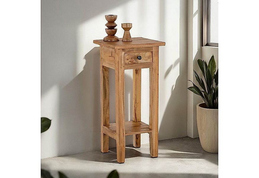 IDIMEX Nachttisch GERBIER, Schmaler Nachttisch aus Mahagoni Massivholz mit günstig online kaufen