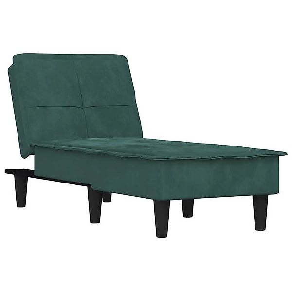 vidaXL Chaiselongue Chaiselongue Schwarz Samt, 1 Teile günstig online kaufen