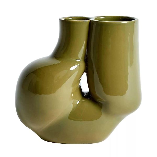 HAY - W&S Chubby Vase - olivgrün/LxBxH 20x10,5x19,5cm günstig online kaufen