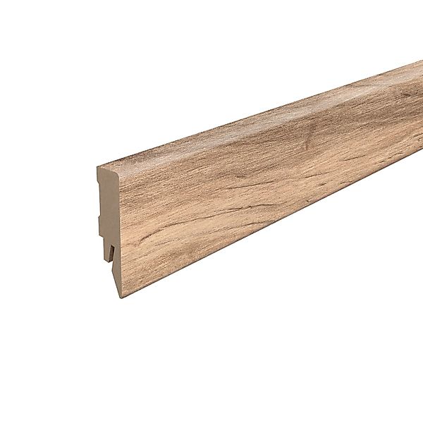 Egger Sockelleiste L663 Kubisch für Fußboden Perganti 6 cm Nussbaum Braun günstig online kaufen