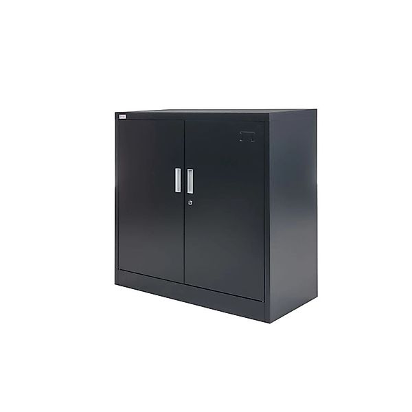 Jet-Line Stahlschrank Kiew in Anthrazit 90 x 40 x 90 cm mit Abschließbaren günstig online kaufen