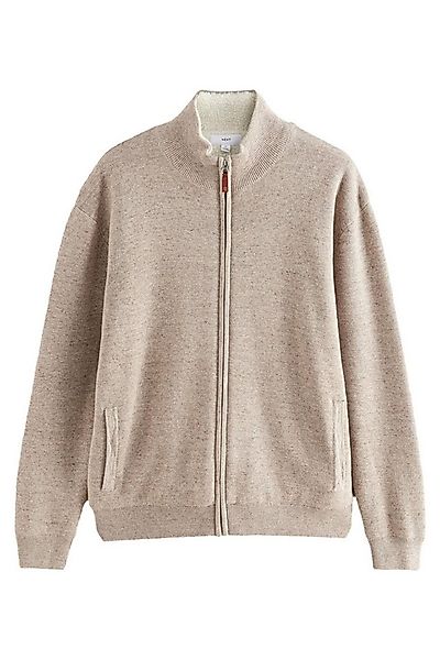 Next Strickjacke Regular Fit Premium-Pullover mit Reißverschluss (1-tlg) günstig online kaufen