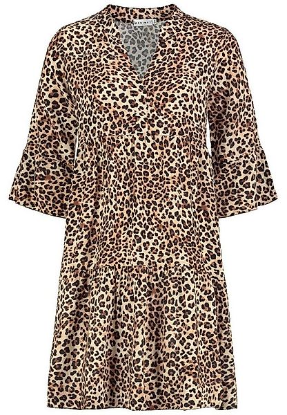 DENIMFY Sommerkleid Damen Kleid DFFrida A-Linie 3/4 Arm Freizeitkleid mit V günstig online kaufen