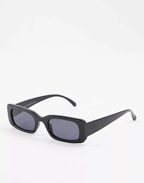 New Look – Rechteckige Sonnenbrille in Schwarz günstig online kaufen