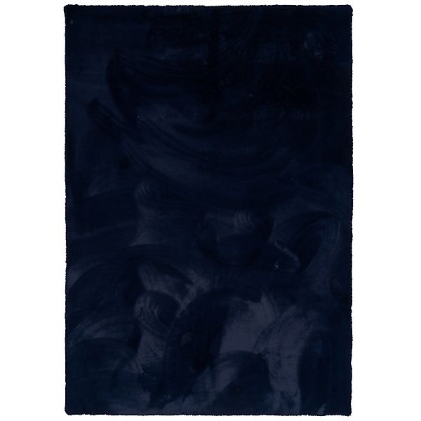 Pergamon Luxus Super Soft Fellteppich Plush Dunkelblau 60x90cm günstig online kaufen