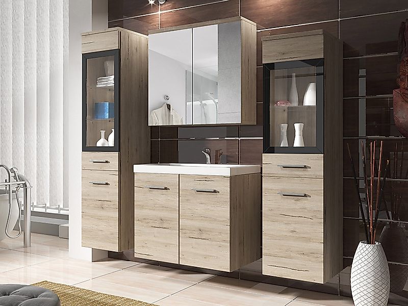 MIRJAN24 Badmöbel-Set Madrit II, (5er-Set, Waschbeckenschrank, günstig online kaufen