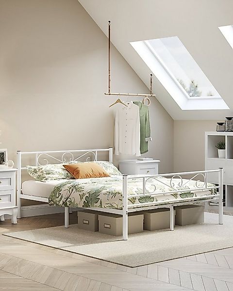 VASAGLE Bettgestell (1-tlg., 160 x 200 cm), aus Metall, Bettrahmen, hochtra günstig online kaufen