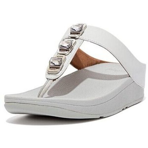 FitFlop  Zehentrenner FINO CRYSTAL LOCK TOE-POST SANDALS SOFT GREY günstig online kaufen