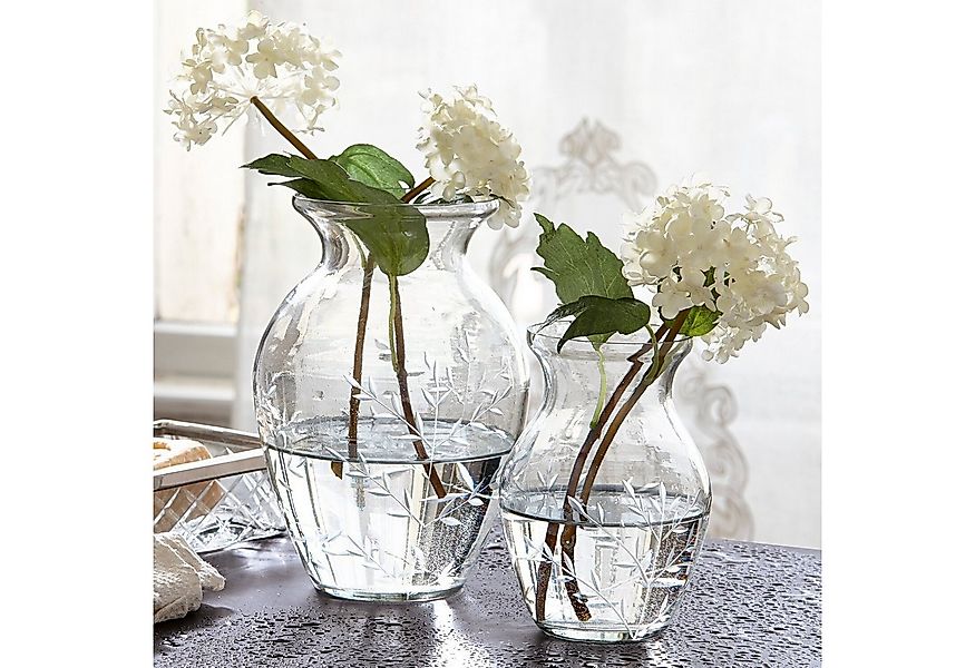 Mirabeau Tischvase Vase 2er Set Paimpont klar günstig online kaufen