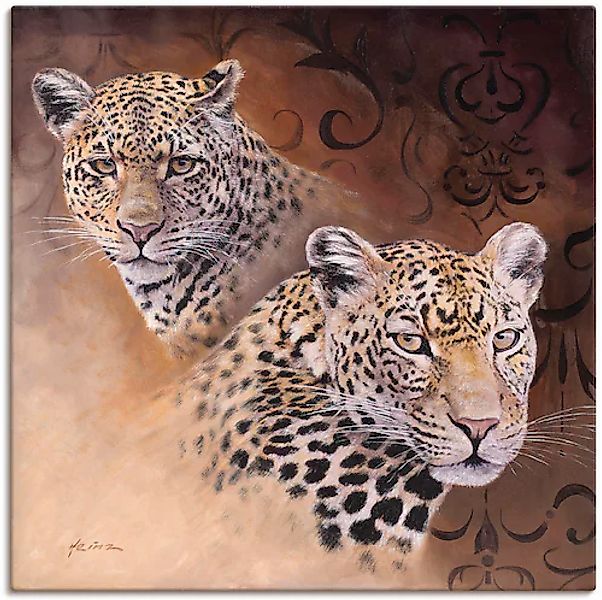 Artland Wandbild »Leoparden«, Wildtiere, (1 St.), als Alubild, Outdoorbild, günstig online kaufen