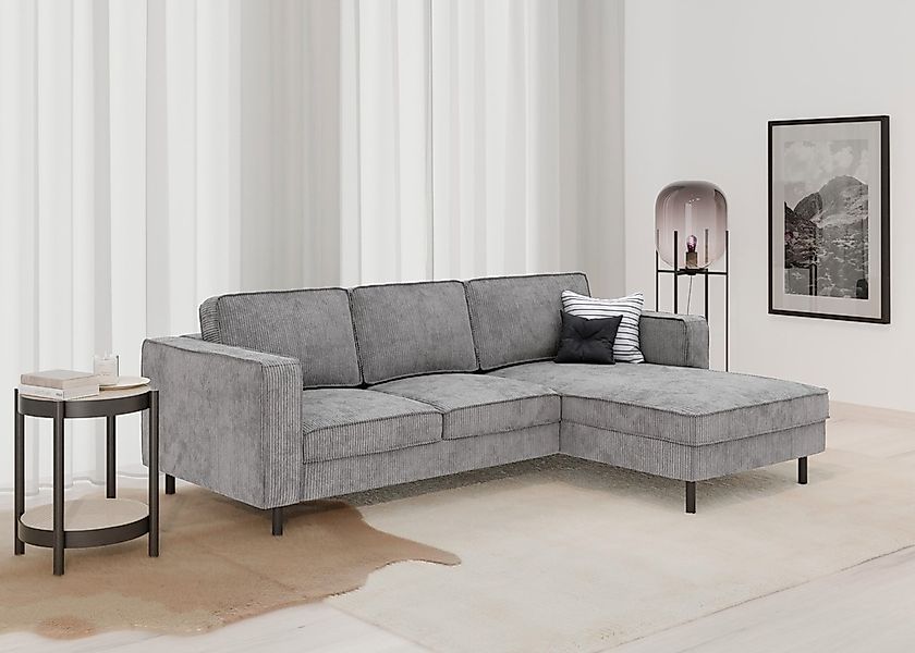 TRENDMANUFAKTUR Ecksofa "Watkins, Couch wahlweise mit Schlaffunktion & Bett günstig online kaufen