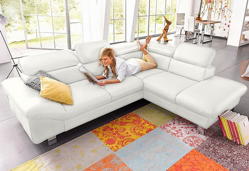 COTTA Ecksofa "Driver L-Form" mit Kopfteilverstellung, wahlweise mit Bettfu günstig online kaufen