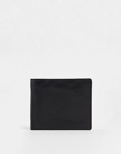 Valentino Bags – Adrian – Brieftasche aus Leder mit Münzfach in Schwarz günstig online kaufen