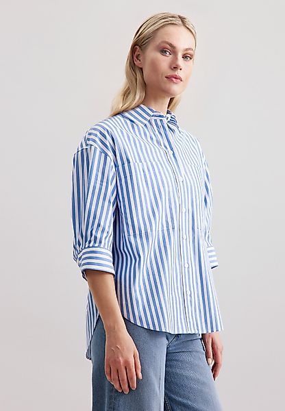 seidensticker Longbluse Schwarze Rose Kurzarm Kragen günstig online kaufen