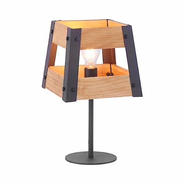 JUST LIGHT Nachttischlampe »CRATE«, 1 flammig, Leuchtmittel E27   ohne Leuc günstig online kaufen