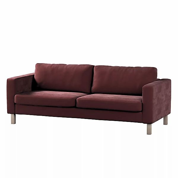 Bezug für Karlstad 3-Sitzer Sofa nicht ausklappbar, kurz, bordeaux, Bezug f günstig online kaufen