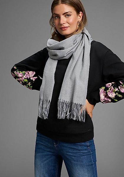 Laura Scott Schal, mit modischen Fransen in klassischen Unifarben - NEW günstig online kaufen