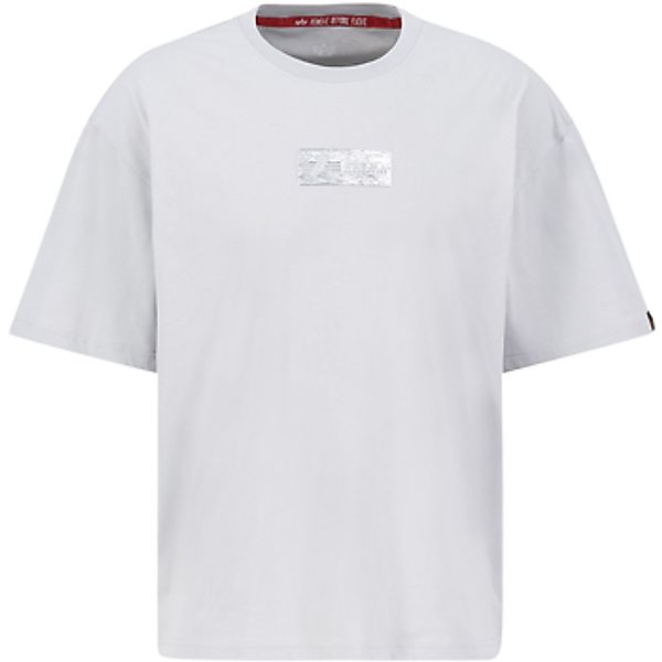 Alpha  T-Shirt Metal Plate T - pastel grey günstig online kaufen