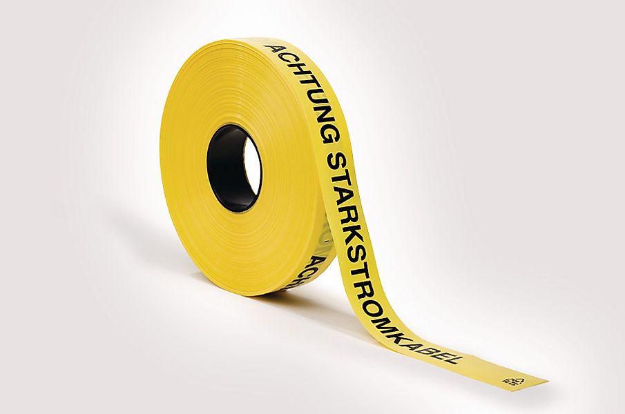 HellermannTyton Trassenwarnband - Achtung Starkstromkabel 250m Trassenwarnb günstig online kaufen