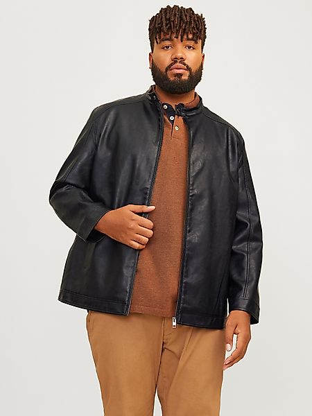 Jack & Jones PlusSize Lederimitatjacke "JJEDYLAN CLEAN PU JACKET NOOS PLS" günstig online kaufen