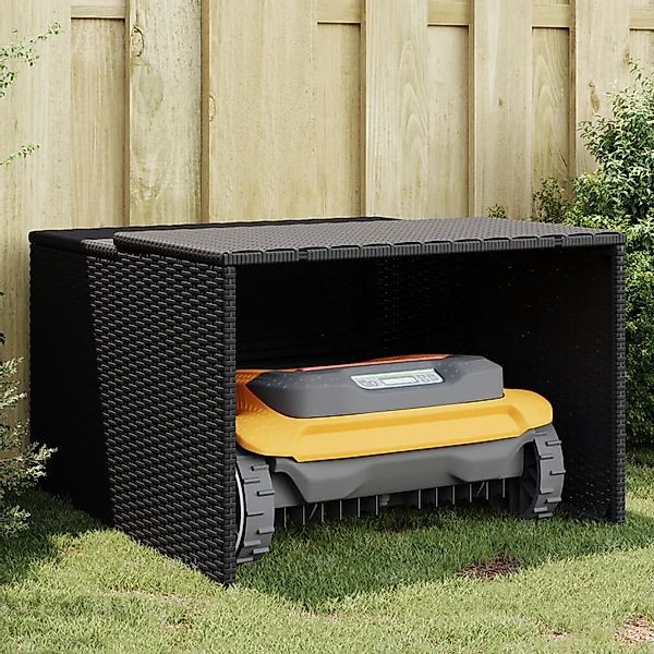 vidaXL Mähroboter-Garage, Mähroboter-Garage Schwarz 86x90x52/57 cm günstig online kaufen