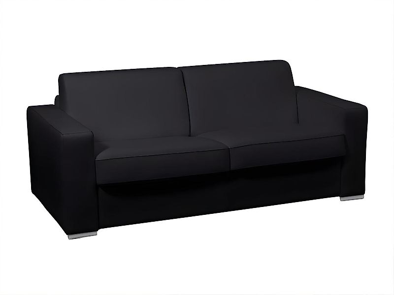 Schlafsofa mit Matratze 3-Sitzer - 100% Büffelleder - Matratze 14 cm - Schw günstig online kaufen