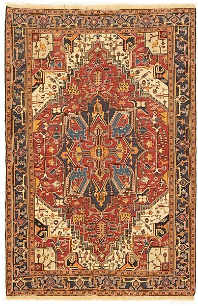 morgenland Wollteppich »Shiraz Teppich handgeknüpft rot«, rechteckig, handg günstig online kaufen