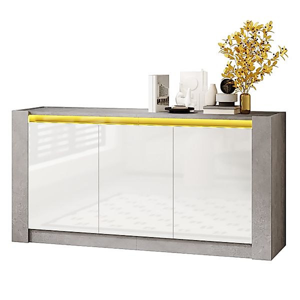 HAUSS SPOLE Sideboard Hochglanz, griffloses Design, günstig online kaufen