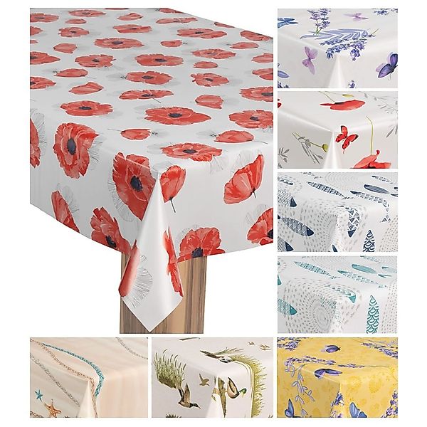 laro Tischdecke Wachstuch-Tischdecke Wachstischdecke Gartentischdecke günstig online kaufen