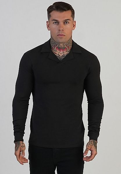 Siksilk Poloshirt SikSilk Herren LS Revere Polo T-Shirt günstig online kaufen