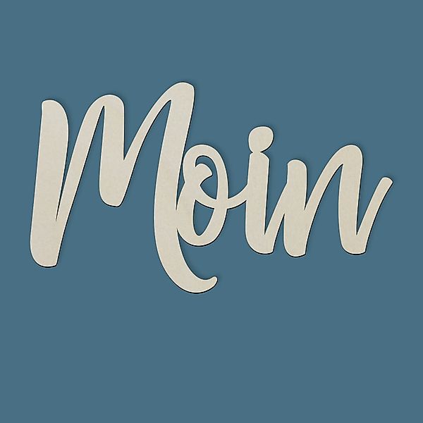 Namofactur Wanddekoobjekt Wandbild Schriftzug "Moin" Text günstig online kaufen