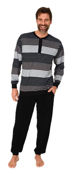 Normann Pyjama Herren Schlafanzug langarm in günstig online kaufen