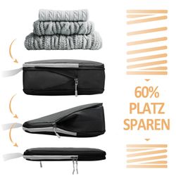 Coonoor Kofferorganizer Koffer-Kompressions-Aufbewahrungsbeutel, 4/8-teilig günstig online kaufen