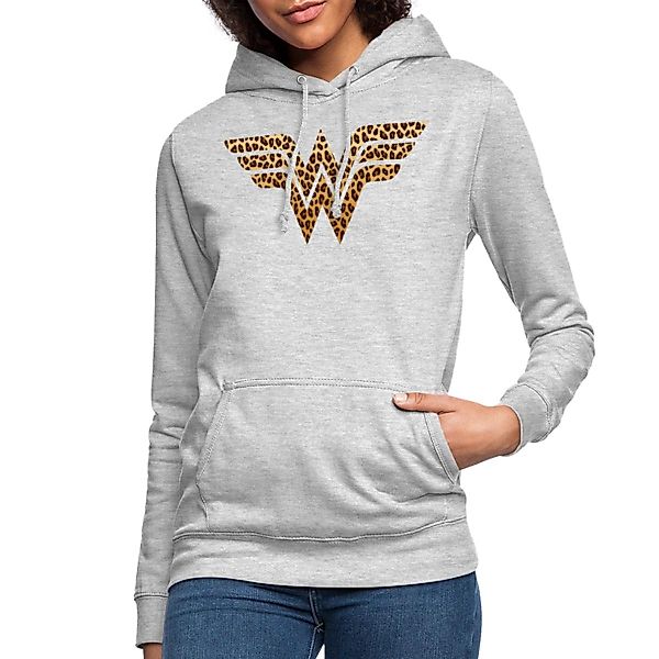Spreadshirt Hoodie Wonder Woman Leoprint Logo günstig online kaufen