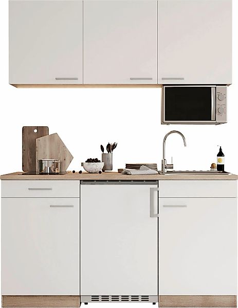 RESPEKTA Pantryküche "Luis, Glaskeramikkochfeld, wahlweise Mikrowelle, Korp günstig online kaufen