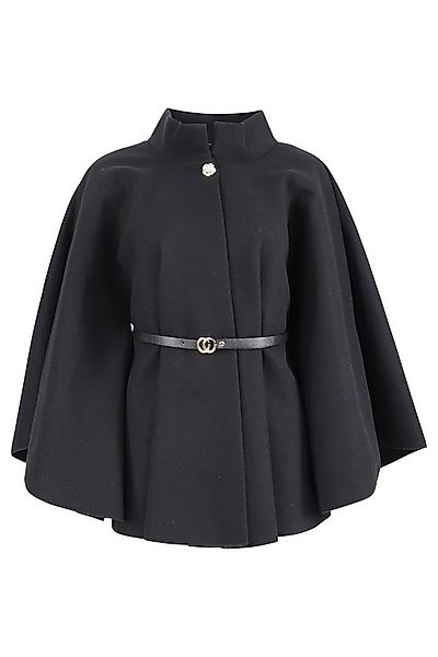 malito more than fashion Kurzmantel 4570 eleganter Cape-Poncho mit Gürtel E günstig online kaufen