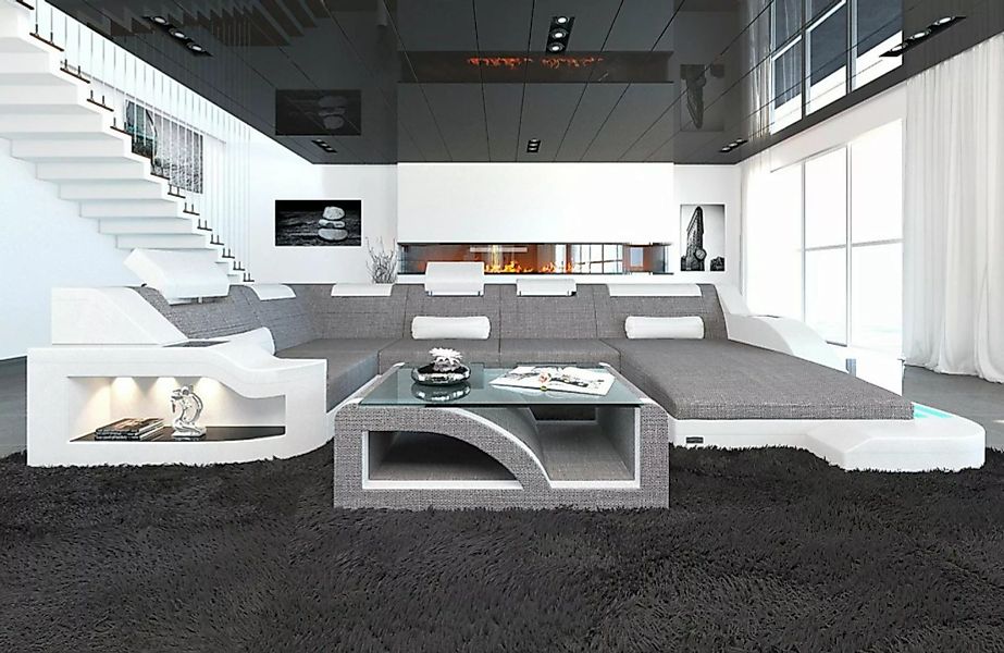 Sofa Dreams Wohnlandschaft Stoffsofa Couch Stoff Polstersofa Palermo U Form günstig online kaufen