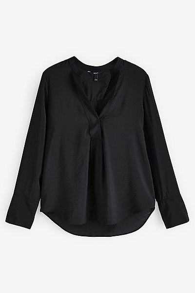 Next Langarmbluse Langarm-Schlupfbluse mit V-Ausschnitt, Kurzgröße (1-tlg) günstig online kaufen