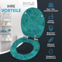 Sanilo WC-Sitz Aquarell, mit Absenkautomatik, hochwertig günstig online kaufen