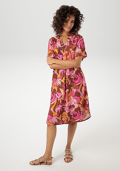 Aniston CASUAL Sommerkleid mit extravagantem, grafischen günstig online kaufen