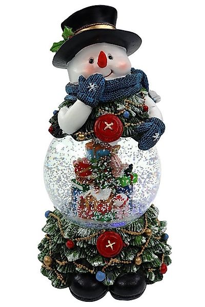 ELLUG Schneekugel Schneekugel/Spieluhr, Schneemann und geschmückter Tannenb günstig online kaufen