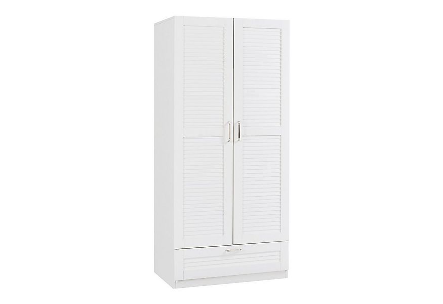 en.casa Kleiderschrank »Finning« 1 Stange, 4 Fächer, 1 Schublade 176x80x52 günstig online kaufen