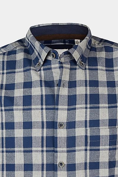 Haupt Langarmhemd Haupt Flanell Modern Fit Langarm Herrenhemd mit Karomuste günstig online kaufen